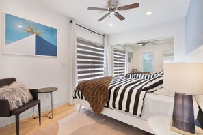 3 عدّة غرف نوم ومكواة/لوح كي وواي فاي وملاءات أسرّة