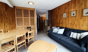 Living area - 3-room Apartment in the Center of Val Claret (Tignes)