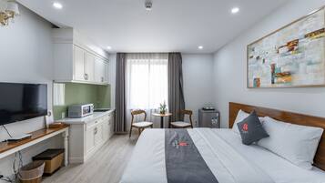 Studio, 1 grand lit, cuisine