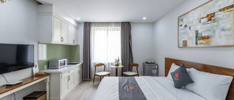 Studio, 1 queensize bed, keuken | Een gratis minibar, gratis wifi