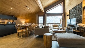Living area - Apartment in Village With Ski Lift Access (Saint-Sorlin-d'Arves)