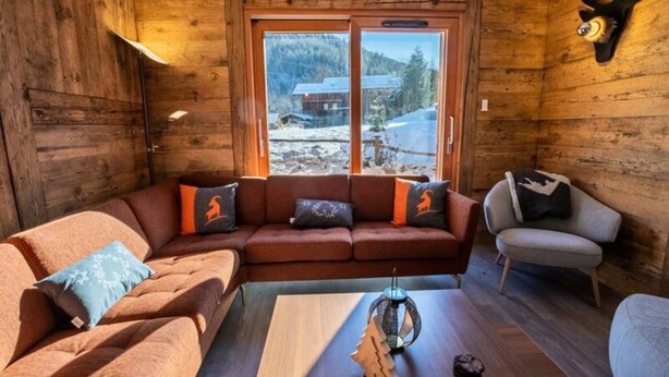 Living area - Apartment in Les Allues Near Gondola Lift (Les Allues)