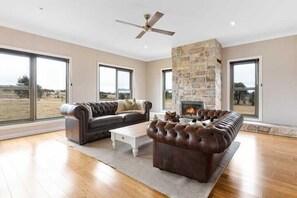 TV, fireplace, ping pong