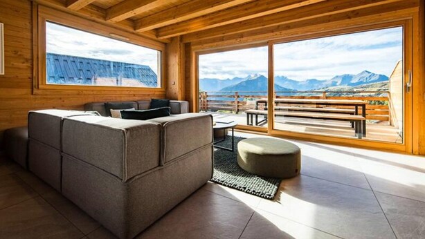 Living area - Apartment in Aiguilles D'arves With Sauna (Fontcouverte-la-Toussuire)