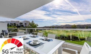 Outdoor dining - Apartment at La Cala Golf With Spa Access (Mijas)