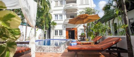 Overnatningsstedets facade