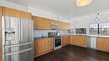 Microwave, oven, stovetop, dishwasher