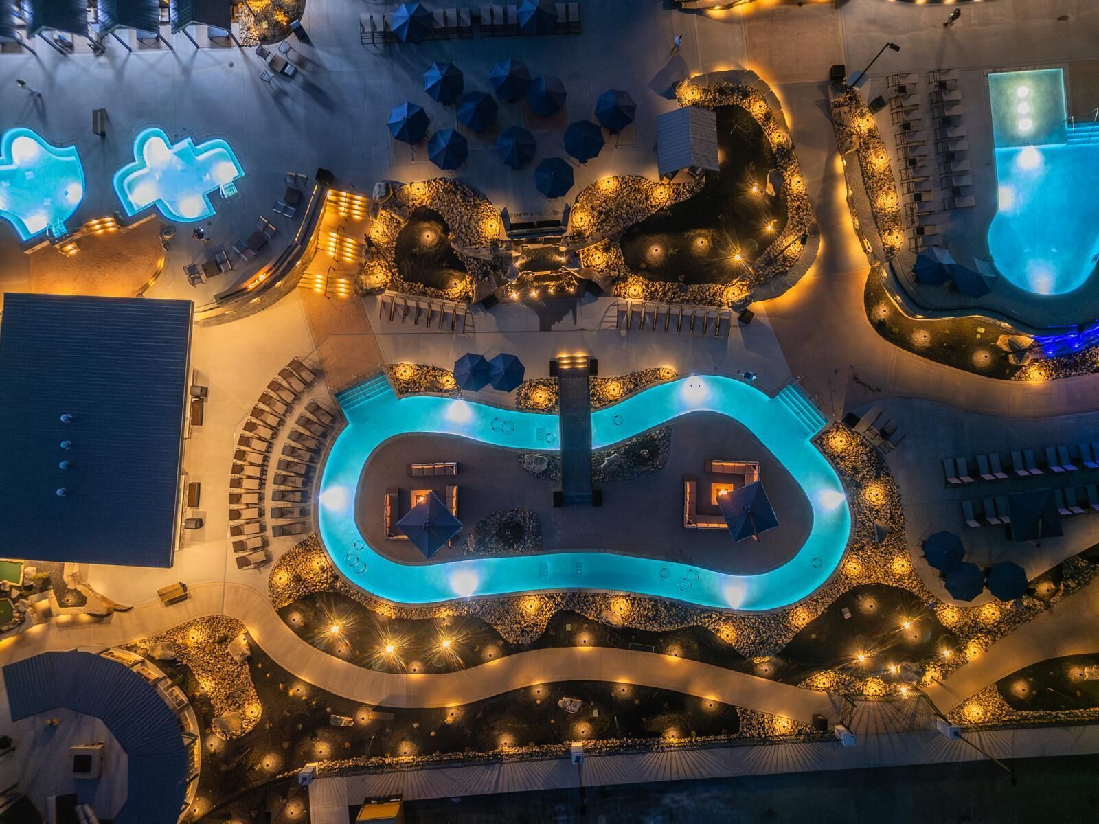 Indoor pool, a heated pool