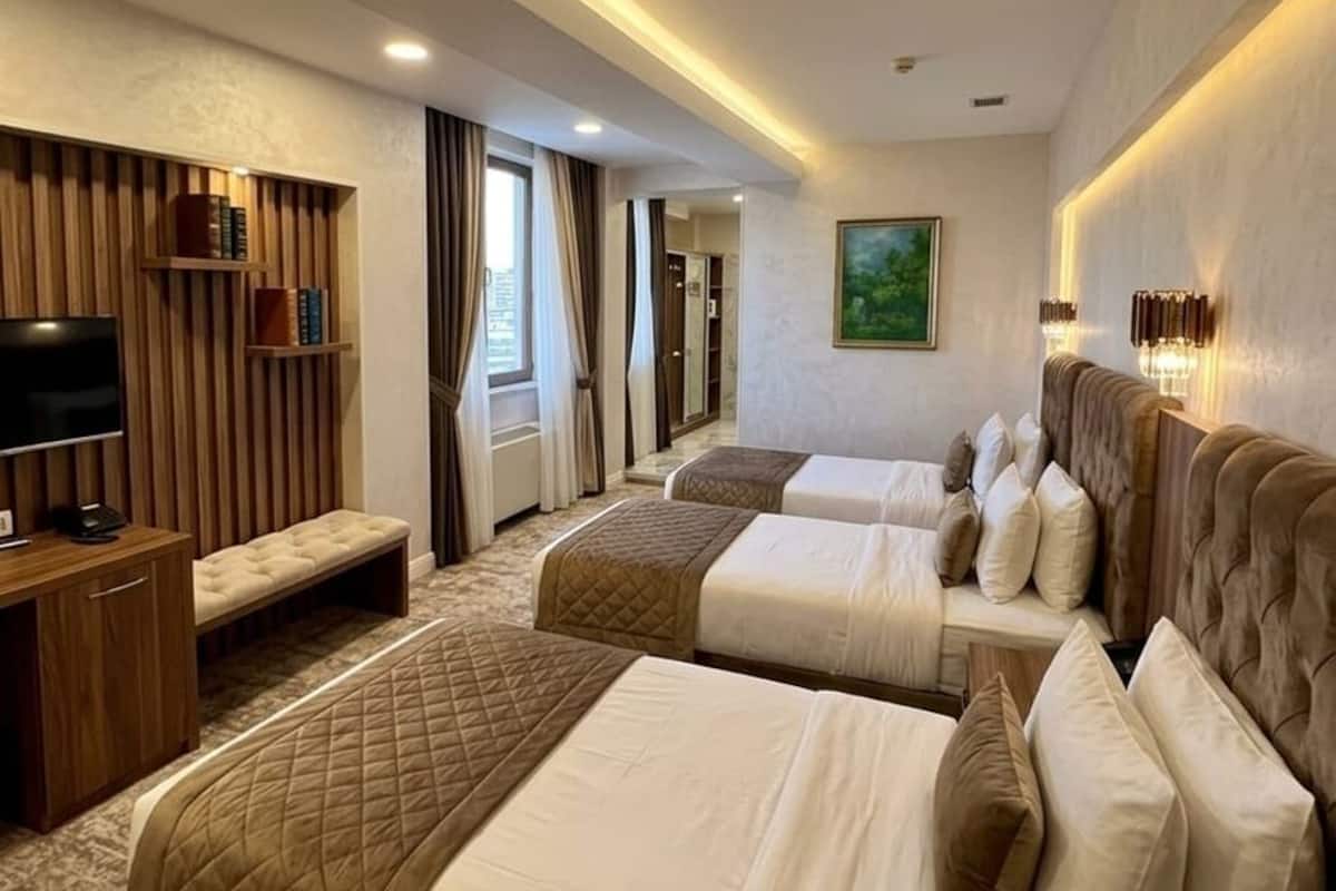 Habitación triple | Escritorio, espacio para trabajar con laptop y wifi gratis 