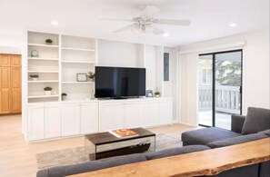Living area - Capitol Hill 2BR with Free Parking, Private Balcony, Walk to Subway (Seattle)