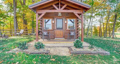 Outdoor Oasis w/ Fire Pit & Dock: Galion Log Cabin
