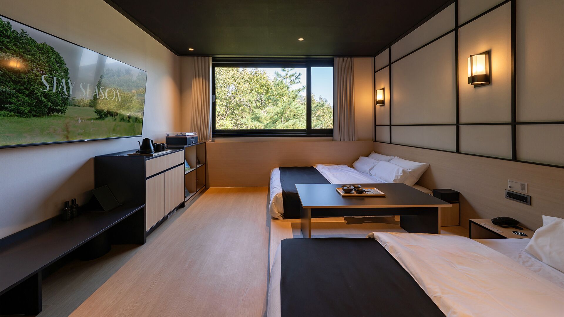 Family Twin Bed | Escritorio, espacio para trabajar con un portátil, wifi gratis