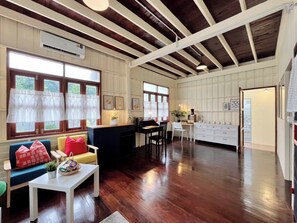 Kolmen hengen huone | Oleskelualue