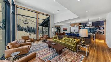 TV, fireplace, offices