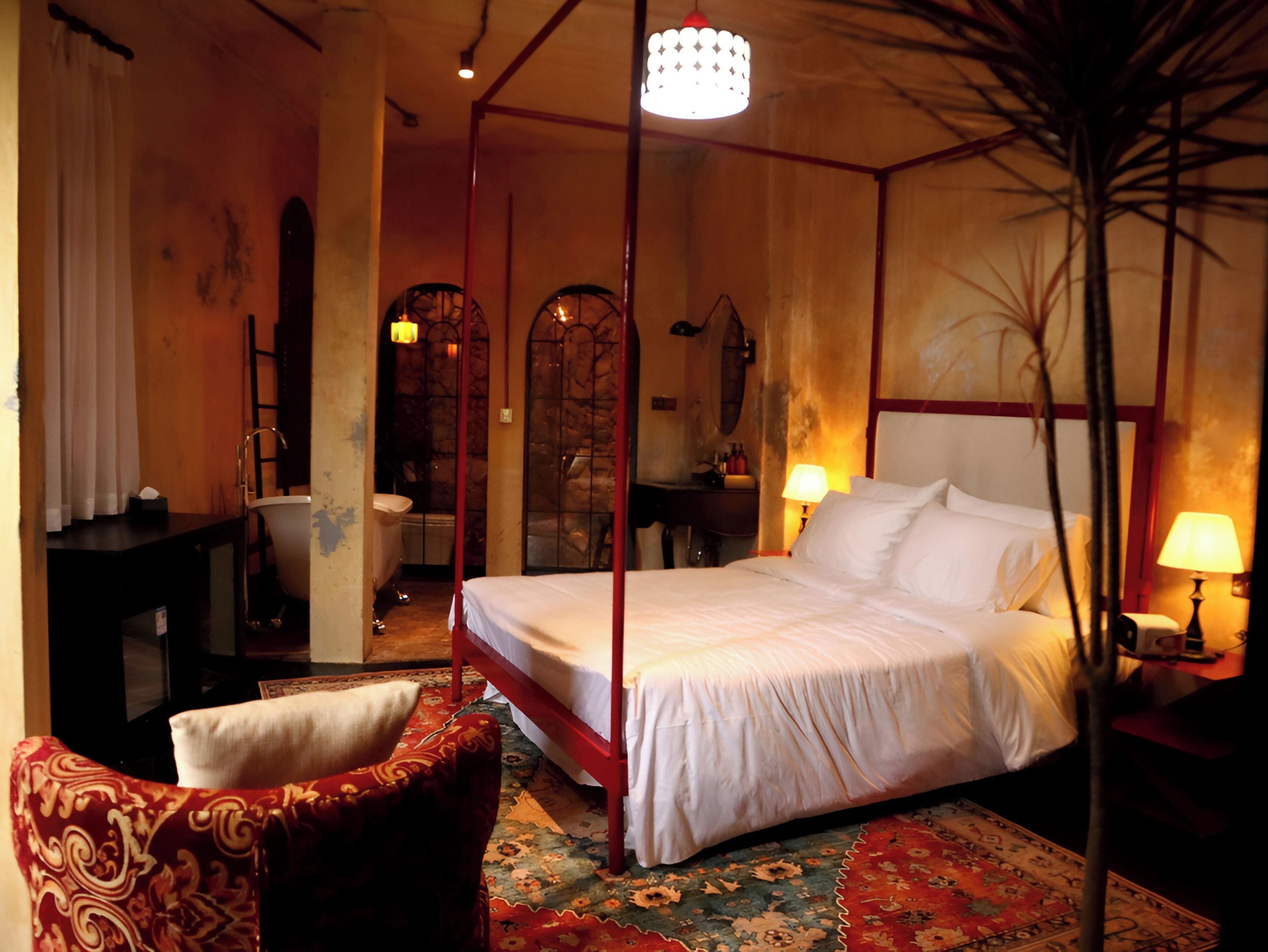 Studio Deluxe, quang cảnh thành phố | Bộ đồ giường cao cấp, nệm có lớp đệm bông 