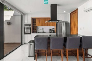 Fridge, microwave, stovetop, coffee/tea maker - Family 3BR Villa w 2 Pools & Beach Club (14K) (Cruz de Huanacaxtle)