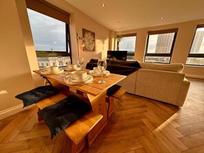 Apartment (Brighton City View 3-Bed Retreat) | Living room | TV - Brighton City View 3-bed Retreat (Brighton)