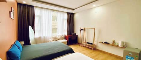 Dobbeltrom – familie, byutsikt | Wi-fi (inkludert) og sengetøy