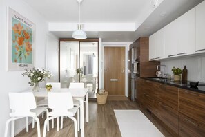 Superior Apartment, City View | Dining room - New Stylish 1BR Apt. in Trendy Kallio (Helsinki)