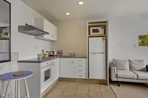 Fridge, microwave, oven, stovetop - Spacious CBD Gem with Seaviews and Free Parking (Auckland CBD)