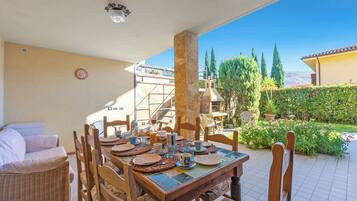 Family House, Multiple Bedrooms, 2 Bathrooms, Mountainside (Comfortable House Private Pool&LView) | Outdoor dining