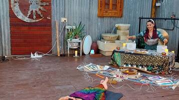 Shared Dormitory, 1 Bedroom, Smoking, Patio | Property grounds