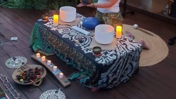 Shared Dormitory, 1 Bedroom, Smoking, Patio | Property grounds