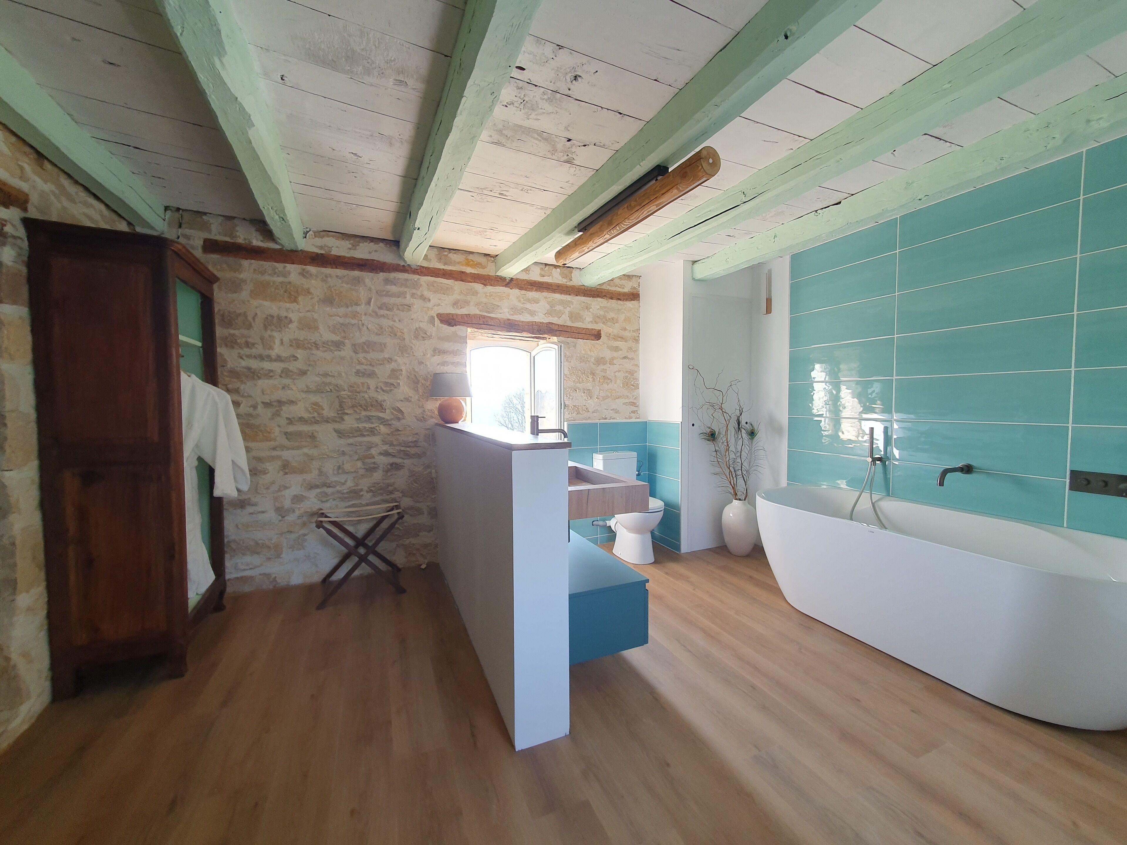 Chambre d'hôtes, le Pigeonnier | 浴室 | 毛巾