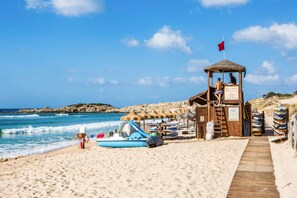 Vlak bij het strand