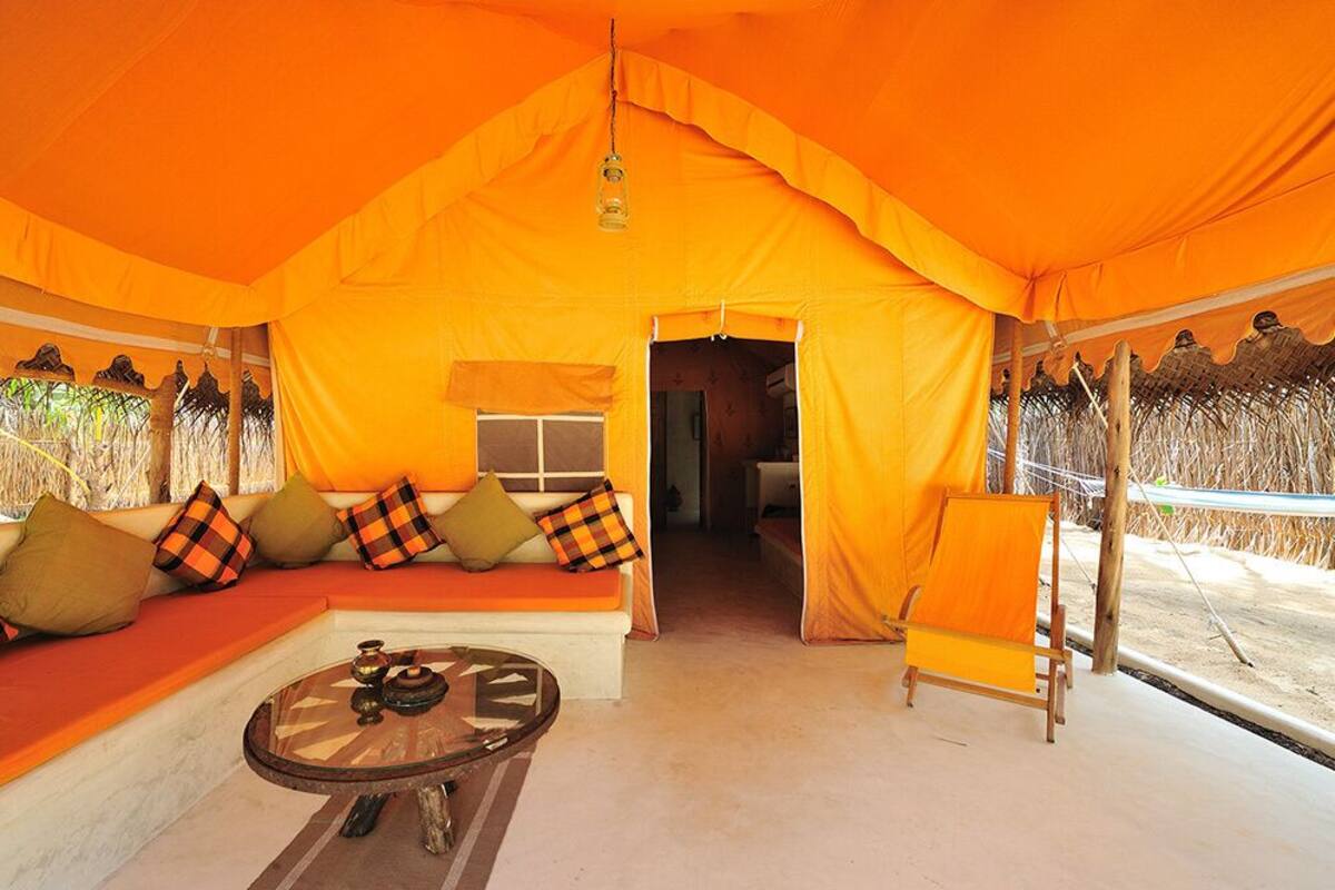 Luxury Tent, Patio, Garden View | In-room safe, iron/ironing board, free WiFi