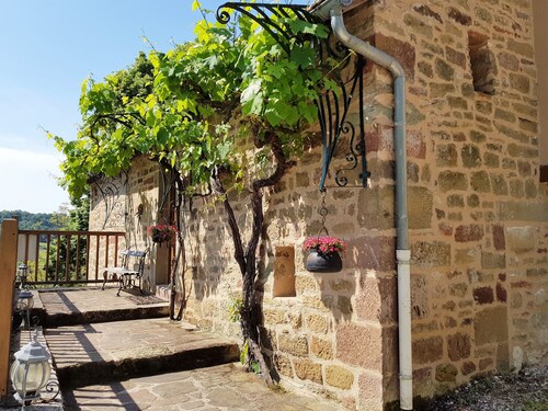 Maison de Vacances 'Les Vieilles Treilles' avec Terrasse Privée, Jardin Privé et Climatisation