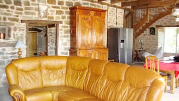 Televisión, chimenea