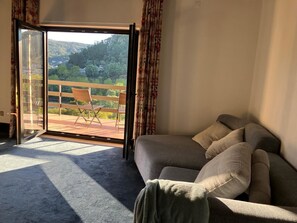 Televisie en een open haard