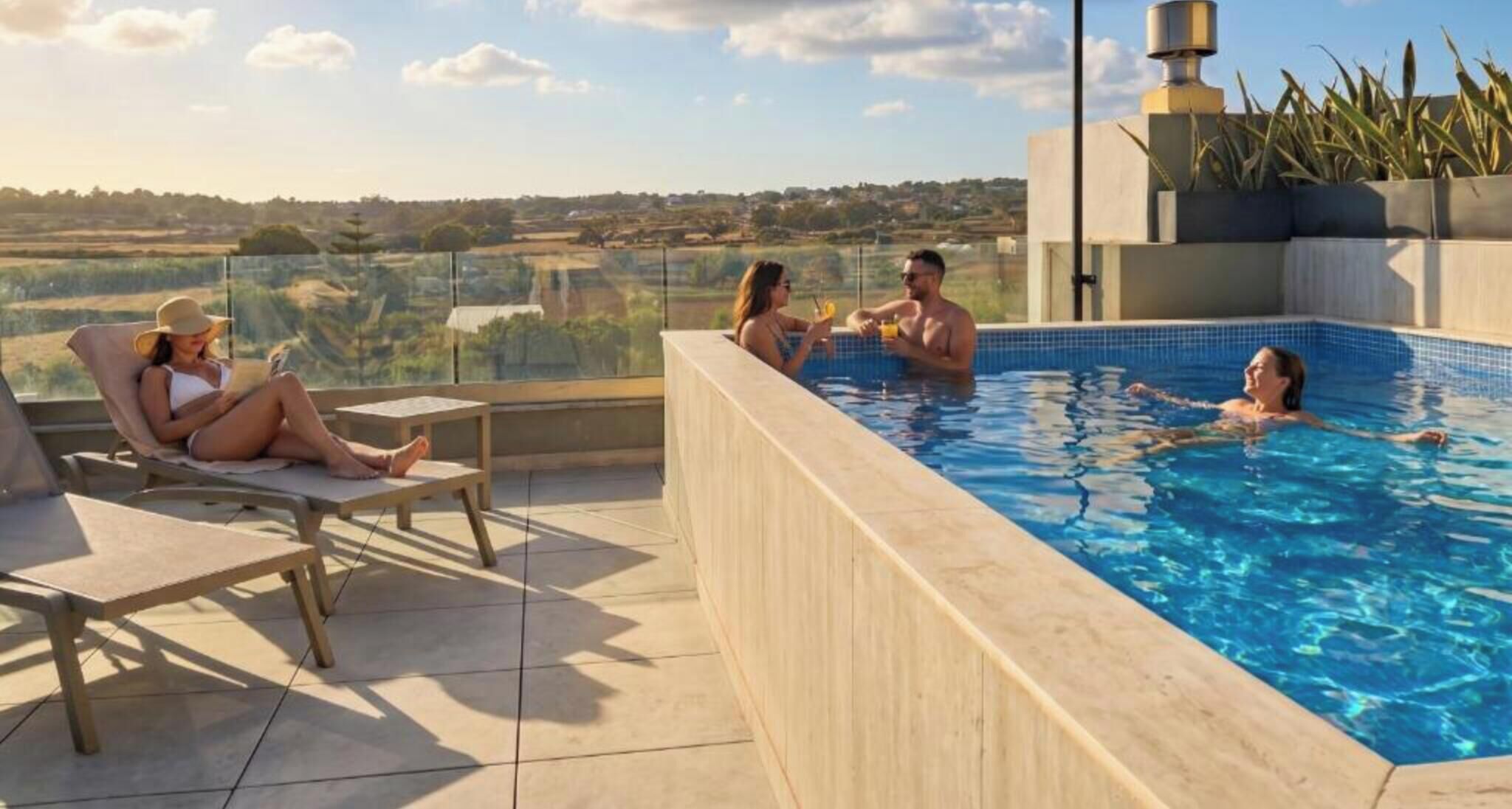 Rooftop pool