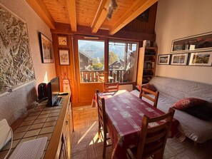 TV - Charming T2 Mezzanine in Center - Pets Allowed (Samoëns)