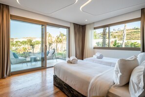 4 slaapkamers, een kluis op de kamer, een strijkplank/strijkijzer