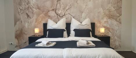 1 habitación, tabla de planchar con plancha, wifi y ropa de cama