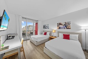 1 غرفة نوم ومكتب ومكواة/لوح كي وواي فاي