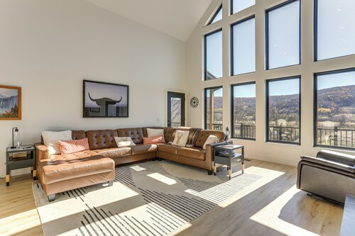 3 Mi to Holiday Valley: Mtn-view Home w/ Hot Tub