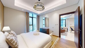 Iron/ironing board, WiFi, bed sheets - Modern 1 Bedroom l City Views l Prime Location (Business Bay)