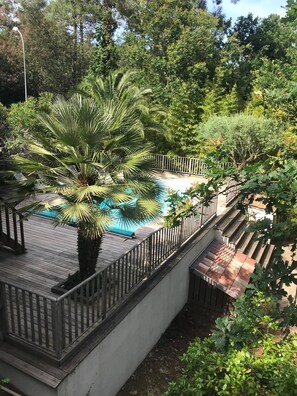 Piscine extérieure, piscine chauffée