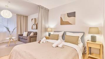 Bügeleisen/Bügelbrett, WLAN, Bettwäsche