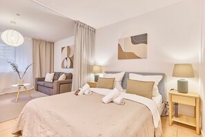 1 soverom, strykejern/-brett, wi-fi og sengetøy