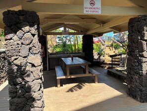 Outdoor dining - Makahuena 2-105 Ocean View 2 Bedroom 2 Bath, Sleeps 6, Ground Floor (Koloa)