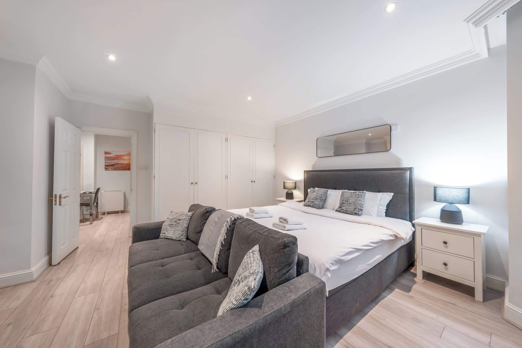 Desk, iron/ironing board, travel crib, WiFi