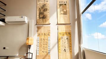 Deluxe Double Room, City View | Desk, laptop workspace, blackout drapes, soundproofing