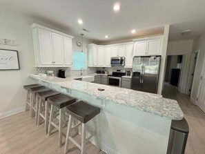 House, Multiple Bedrooms | Private kitchen | Fridge, oven, coffee/tea maker, toaster - Sea Pearl 7 Bedroom Home (Surfside Beach)