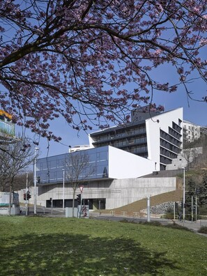 Apartment, 1 Bedroom, Accessible, Smoking | Exterior - Free Parking Modern Smichov Apt Large Balcony, 10 Minutes Metro to Central (Prague)