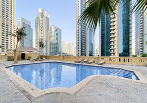 Pool - FIRST CLASS | 1BR | Luxury Gem Near JBR Beach (JBR)
