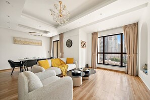 Living area - FIRST CLASS |2BR| Trendy Retreat | Near JBR Beach (JBR)